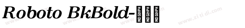 Roboto BkBold字体转换
